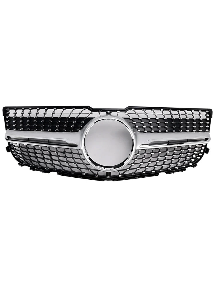 Grille Pare-Chocs Avant Diamant Mercedes GLK X204 2013-2015 Noir