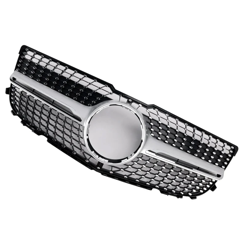 Grille Pare-Chocs Avant Diamant Mercedes GLK X204 2013-2015 Noir