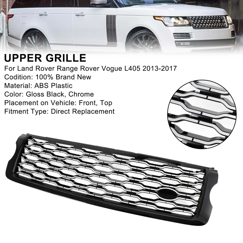 Calandre Supérieure Range Rover Vogue L405 2013-2017 Noir Chrome