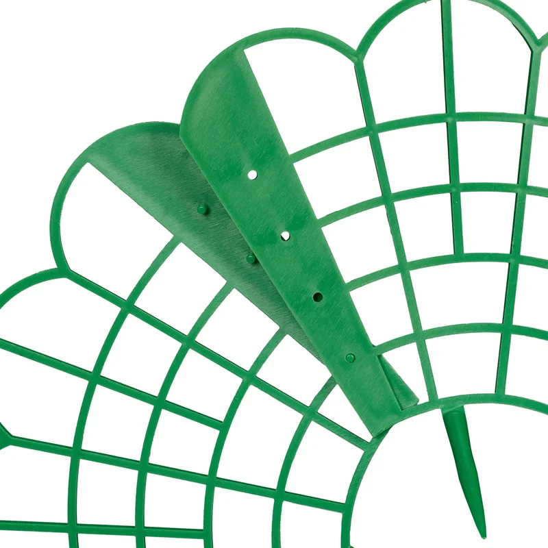 Lot de 10 supports pour fraises coniques jardin 10 x 30 cm facilitation circulation air en plastique vert 13_0016513
