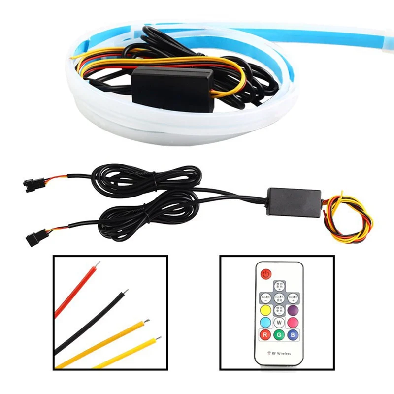 Phare LED Ultra Fin Irisé Télécommande 60cm