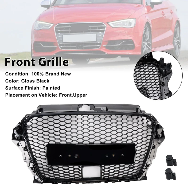 Calandre Avant Style RS3 Audi A3 Sline S3 2013-2016 Avec ACC