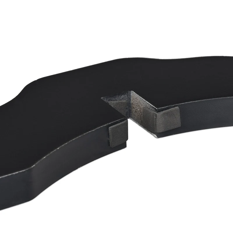 Barrière de sécurité extensible pour animaux 70 x 51 x 2 cm installation flexible ambiance sécurisée en MDF noir 13_0010758