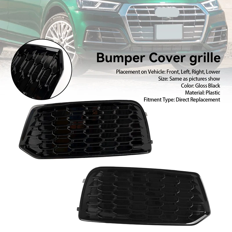 Grilles Pare-Chocs Noir Brillant Audi Q5 2018-2022