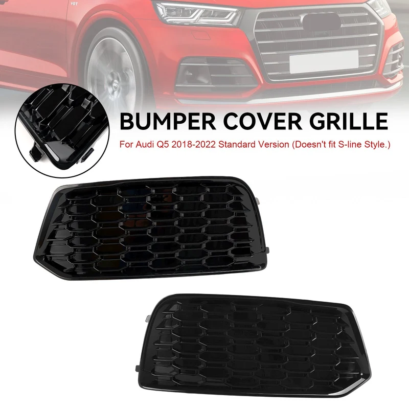 Grilles Pare-Chocs Noir Brillant Audi Q5 2018-2022