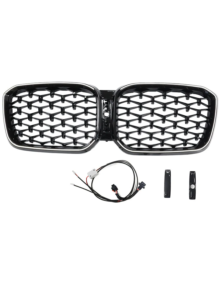 Grille Diamant BMW X3 X4 G01 G02 Noir 2022-2025 v2
