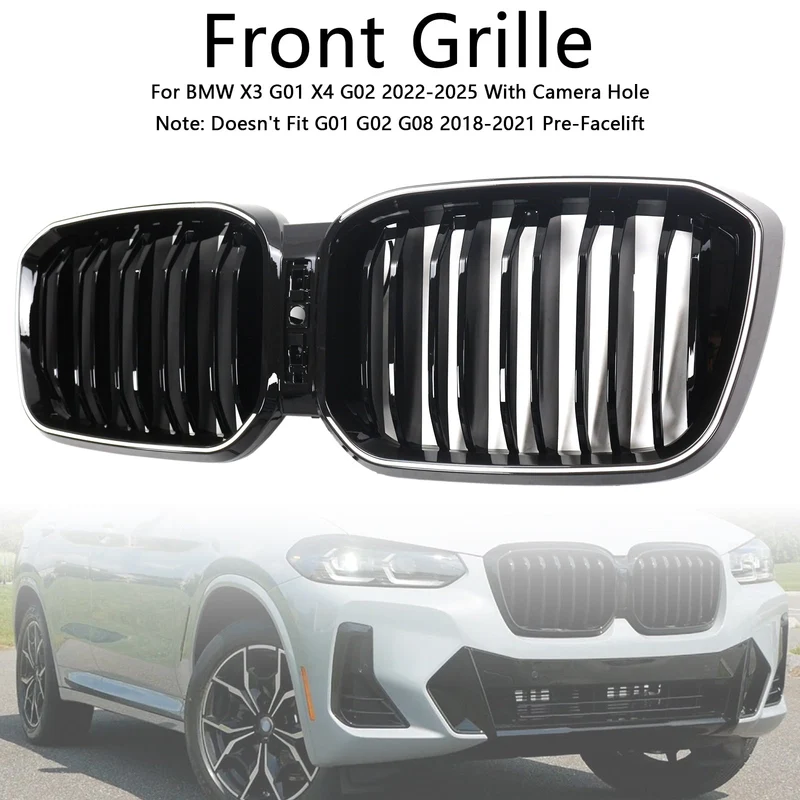 Grille BMW X3 G01 X4 G02 Double Lamelles 2022-2025