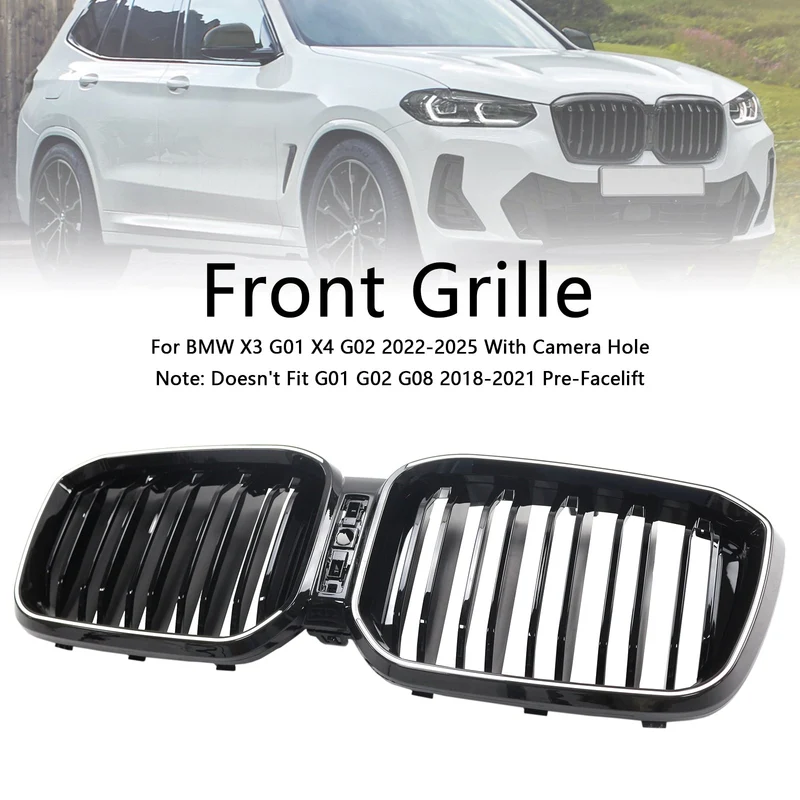 Grille BMW X3 G01 X4 G02 Double Lamelles 2022-2025