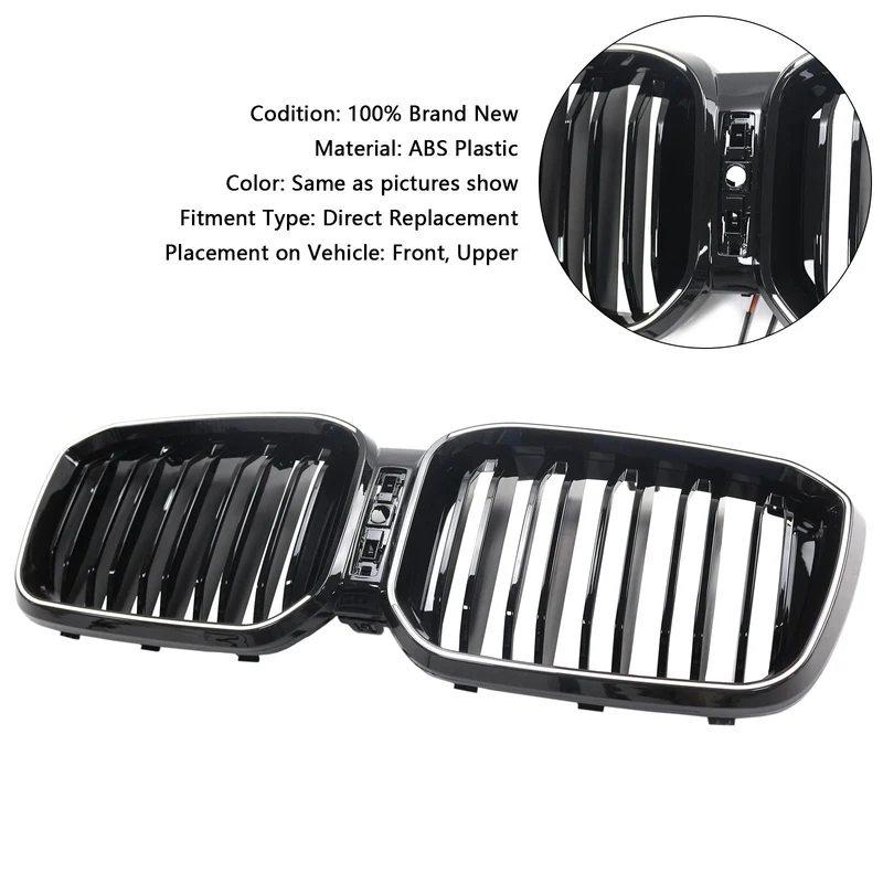 Grille BMW X3 G01 X4 G02 Double Lamelles 2022-2025