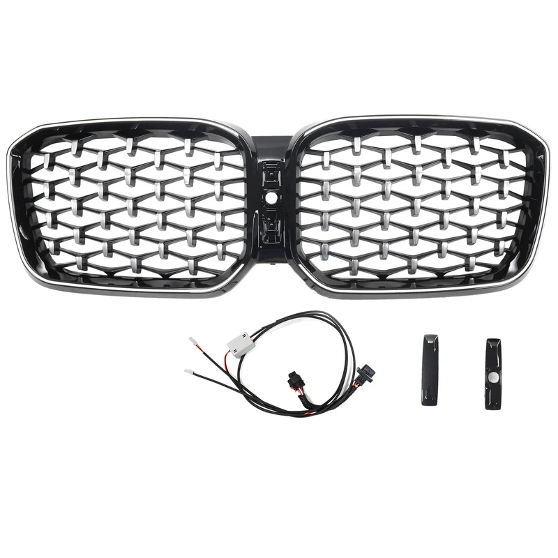 Calandre Diamant BMW X3 X4 G01 G02 Noir 2022-2025