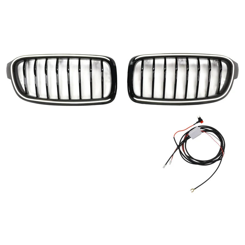 Calandre LED BMW Série 3 F30 F31 F35 Noir Brillant