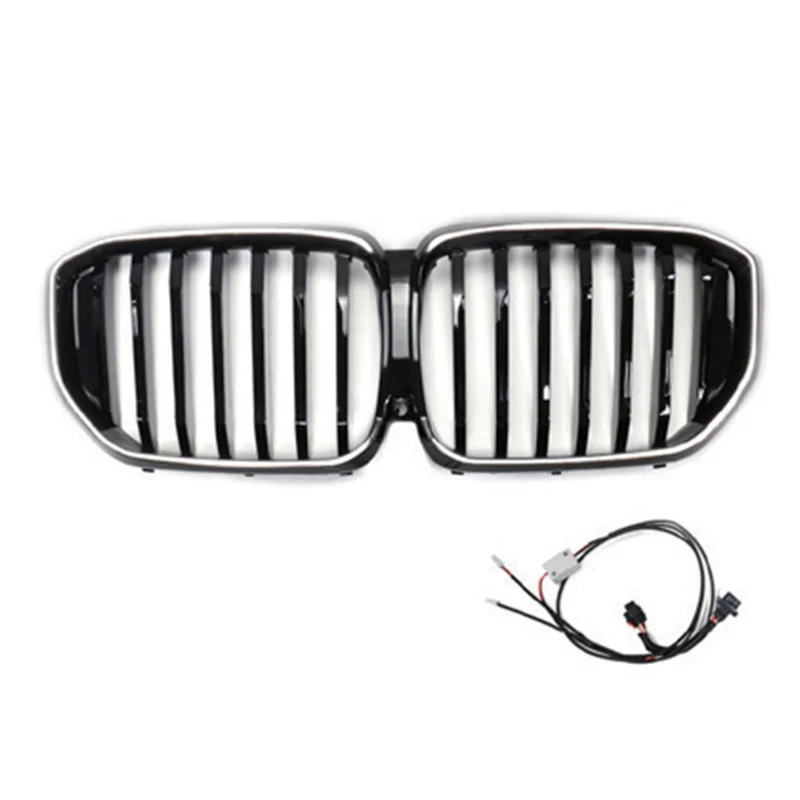 Calandre Noir Brillant BMW X5 G05 LCI 2024+ Ligne Simple LED