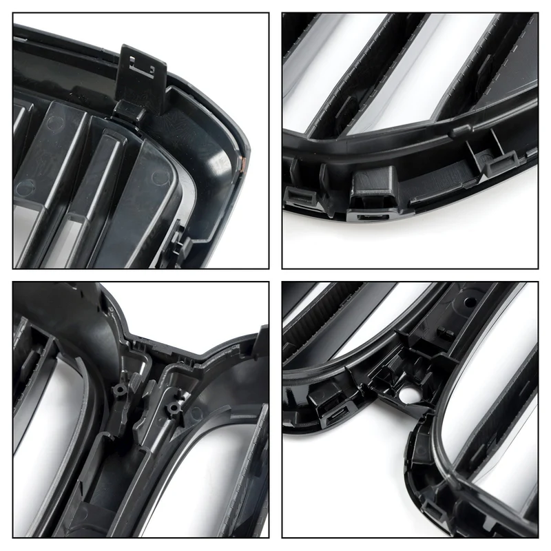 Calandre Noir Brillant BMW X5 G05 LCI 2024+ Ligne Simple LED