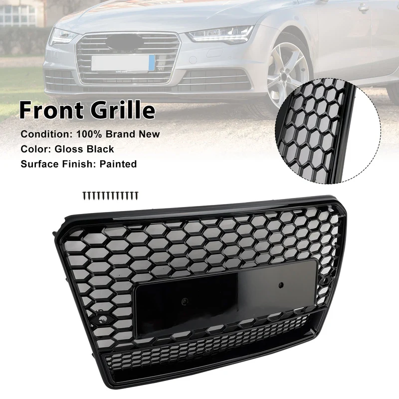 Calandre Nid d'Abeille Noir Style RS7 Audi A7 S7 2012-2015