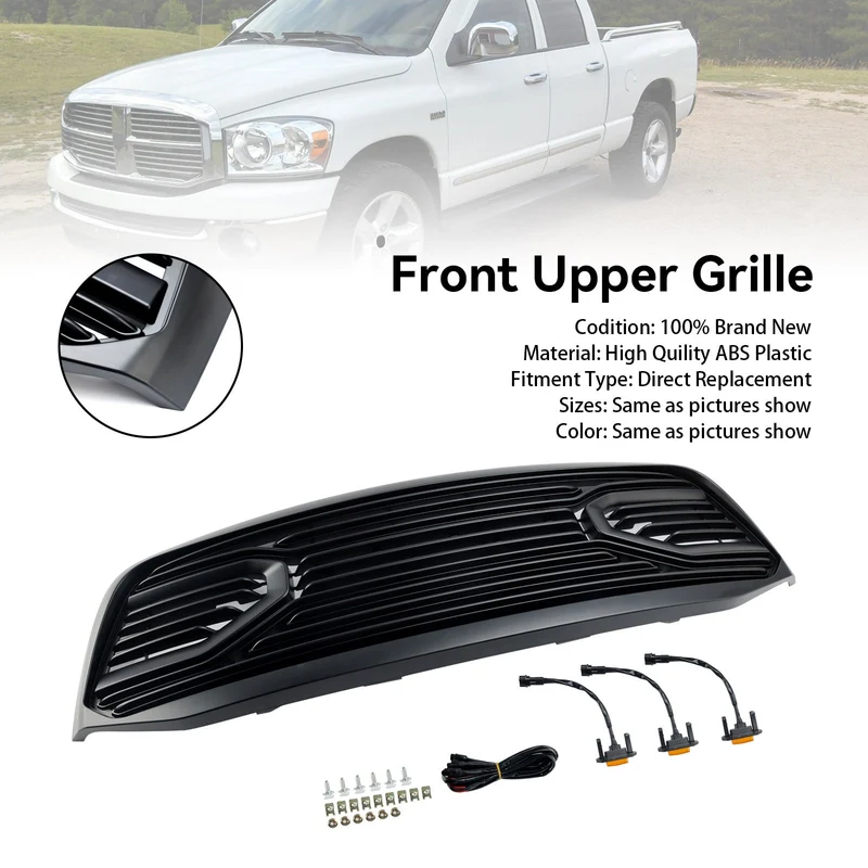 Grille Calandre Dodge RAM 1500 Noir 2006-2008