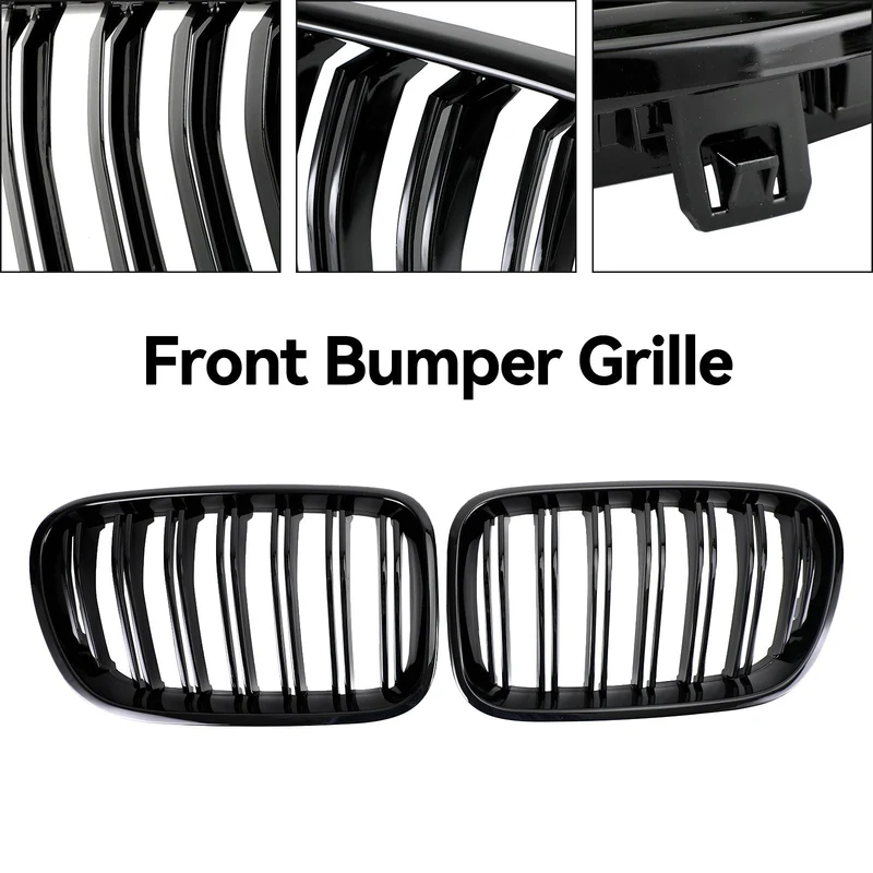 Grille Calandre Pare-chocs Avant BMW X3 F25 2011-2014 Noir Brillant