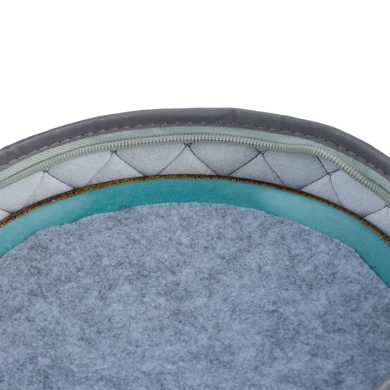 Lot de 6 boîtes de rangement pour vaisselle 30 x 20 x 15 cm protection rembourrée camping maison en tissu noir 13_0015930