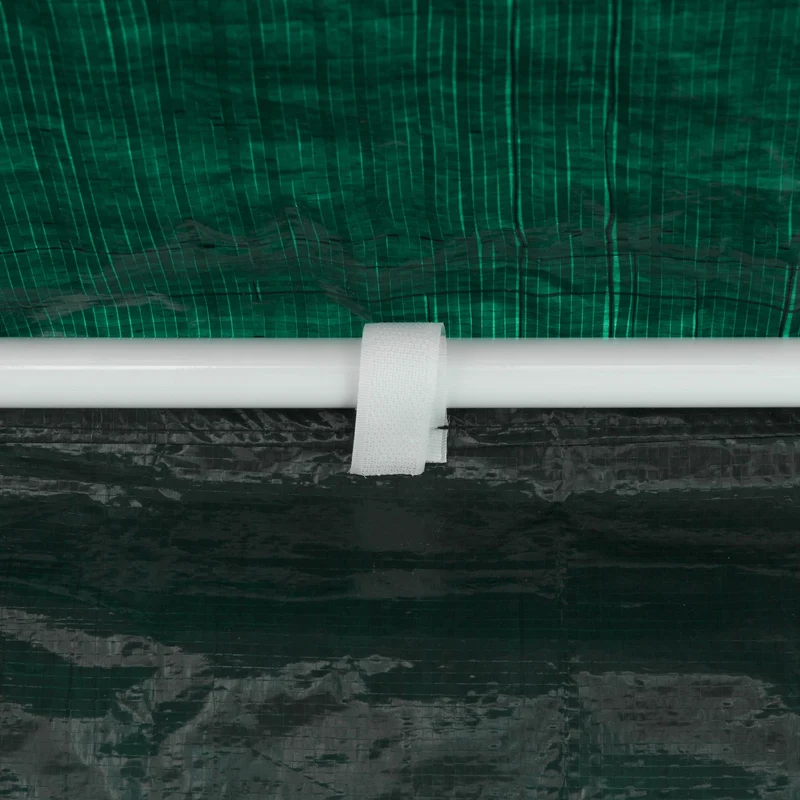 Lot de 4 parois latérales pour tonnelle jardin protection intempéries 3 x fenêtre en PE vert 13_0010636