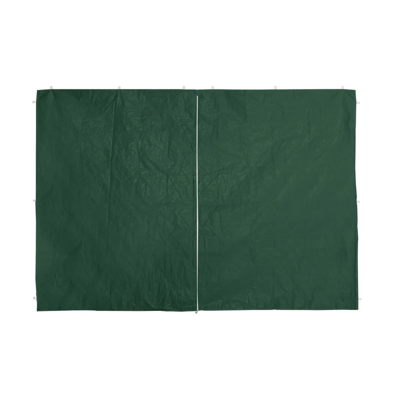 Lot de 4 parois latérales pour tonnelle jardin protection intempéries 3 x fenêtre en PE vert 13_0010636