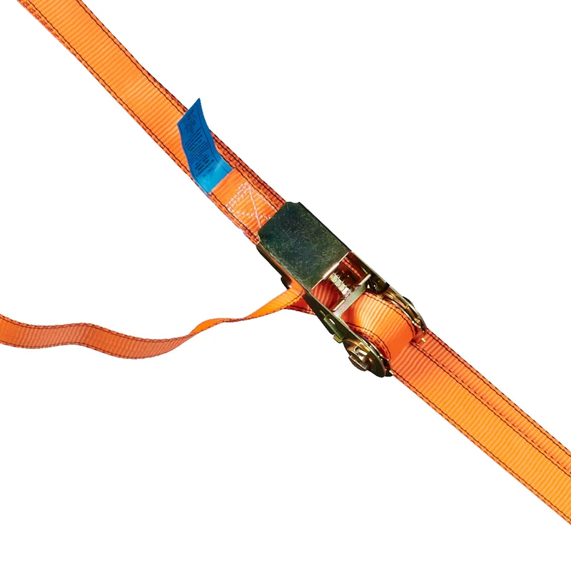 Lot de 4 sangles de tension sécurisation chargement 4 m capacité 500 kg en polyester orange 13_0016933