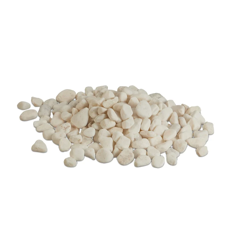 Lot de 5 kg de graviers décoratifs extérieur intérieur délimiter parterre mariage en marbre blanc 13_0013913