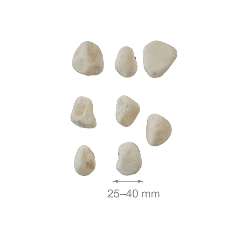 Lot de 5 kg de graviers décoratifs extérieur intérieur délimiter parterre mariage en marbre blanc 13_0013913