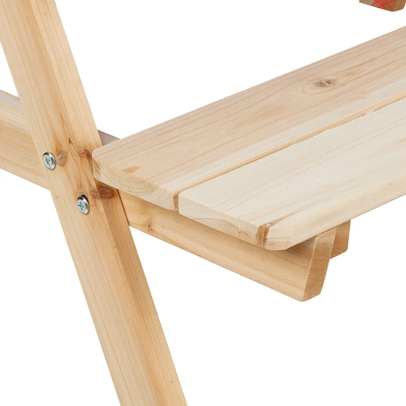Table de pique-nique pour enfants extérieur 100 x 50 x 50 cm 2 bacs amovibles montage rapide en bois de pin naturel 13_0016780