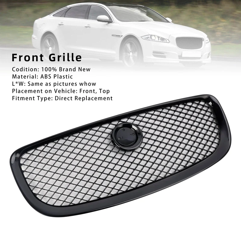 Grille Jaguar XJ 2010-2015 Noir Brillant Pare-Chocs