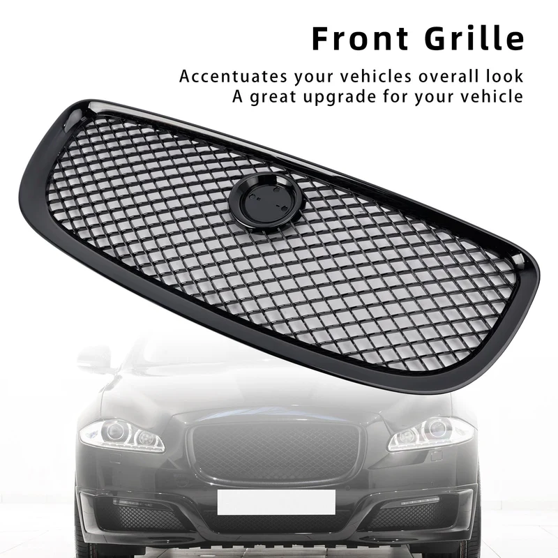 Grille Jaguar XJ 2010-2015 Noir Brillant Pare-Chocs