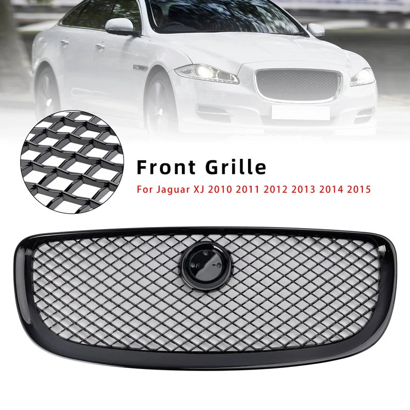 Grille Jaguar XJ 2010-2015 Noir Brillant Pare-Chocs