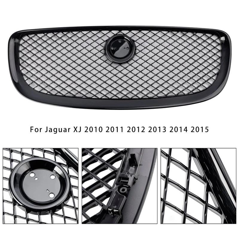 Grille Jaguar XJ 2010-2015 Noir Brillant Pare-Chocs
