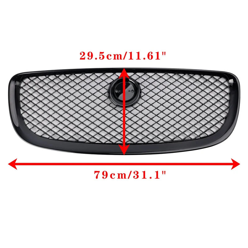 Grille Jaguar XJ 2010-2015 Noir Brillant Pare-Chocs