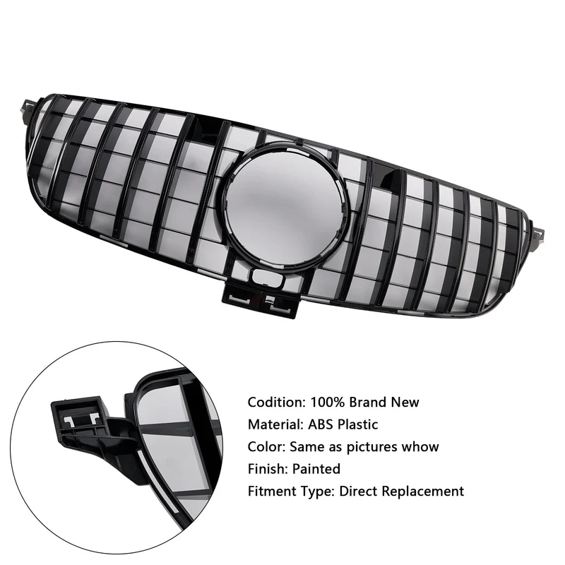 Grille Style GT Mercedes Benz GLE W166 2015-2018