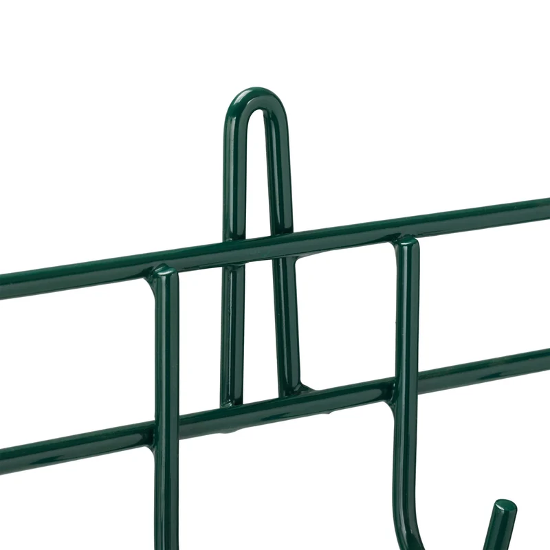 Porte-outils mural rangement garage 60 x 10 x 15 cm en acier noir 13_0011752