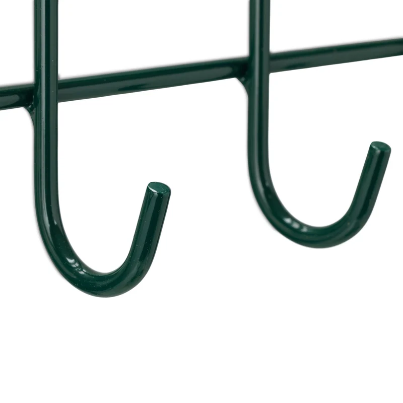Porte-outils mural rangement garage 60 x 10 x 15 cm en acier noir 13_0011752