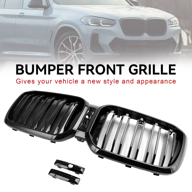 Calandre Noir Brillant BMW X3 X4 G01 G02 2022-2023