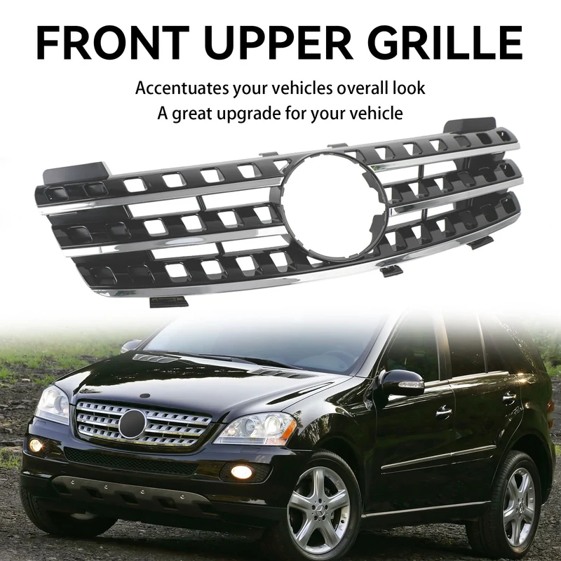 Calandre Avant Chrome Noir Mercedes ML W164 2005-2008
