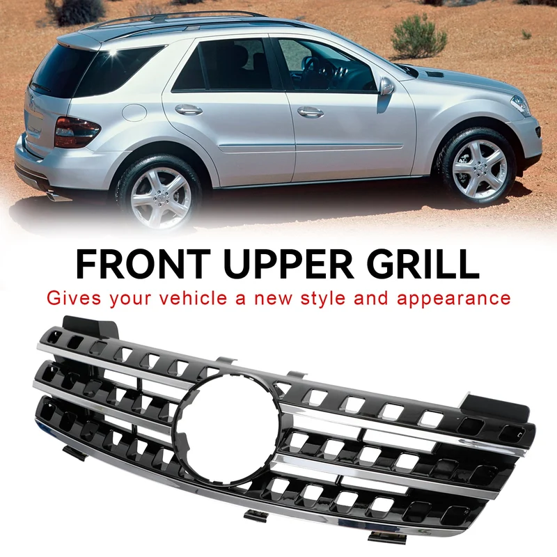 Calandre Avant Chrome Noir Mercedes ML W164 2005-2008