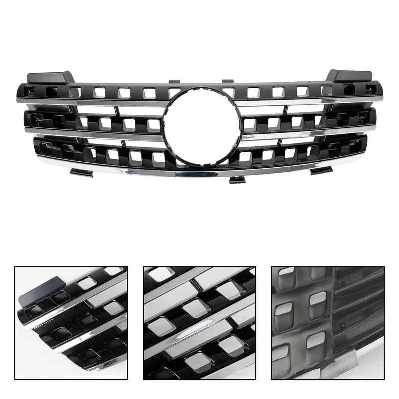 Calandre Avant Chrome Noir Mercedes ML W164 2005-2008