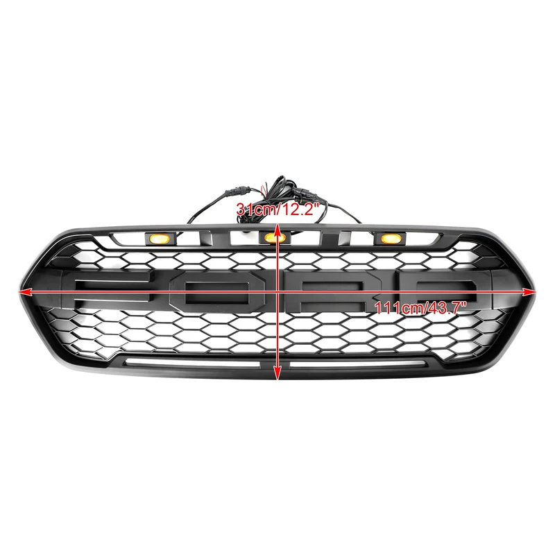 Grille Style Raptor 3 LED Ford Transit Custom 2018-2023