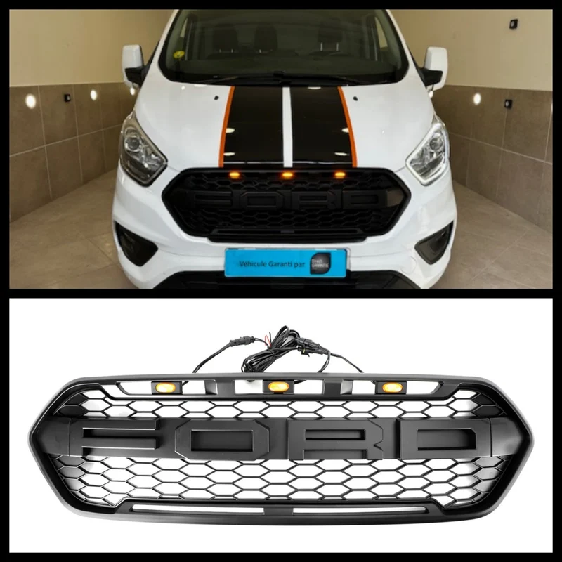 Grille Style Raptor 3 LED Ford Transit Custom 2018-2023