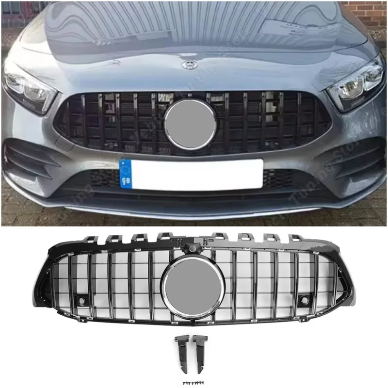 Grille Pare-Chocs Style GT Noir Mercedes Classe A W177