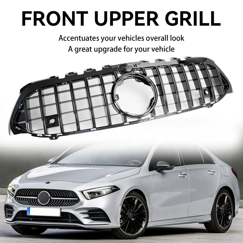 Grille Pare-Chocs Style GT Noir Mercedes Classe A W177