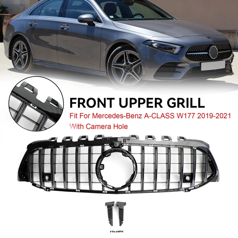 Grille Pare-Chocs Style GT Noir Mercedes Classe A W177