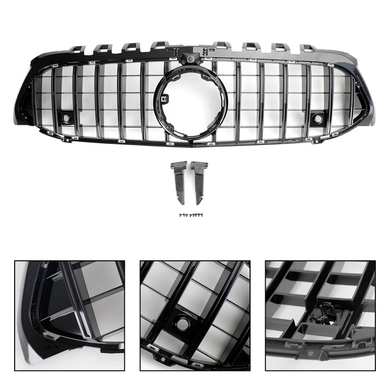 Grille Pare-Chocs Style GT Noir Mercedes Classe A W177