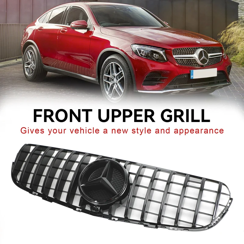 Grille Pare-Chocs Mercedes GLC W253 Noir Brillant 2015-2019