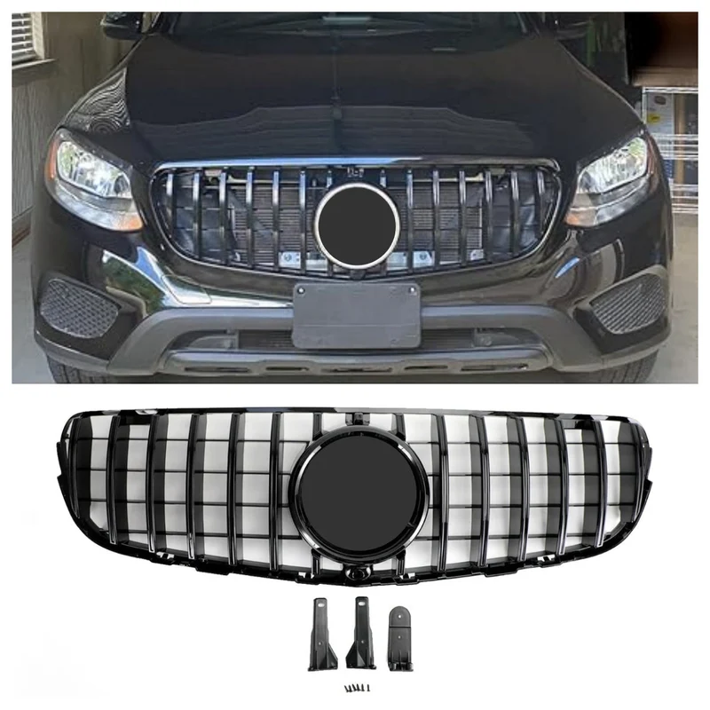 Grille Pare-Chocs Mercedes GLC W253 Noir Brillant 2015-2019