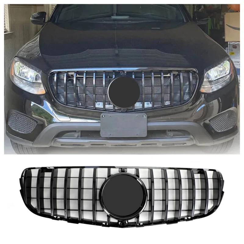 Grille Pare-Chocs Mercedes GLC W253 Noir Brillant 2015-2019