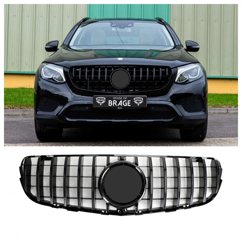 Grille Pare-Chocs Mercedes GLC W253 Noir Brillant 2015-2019