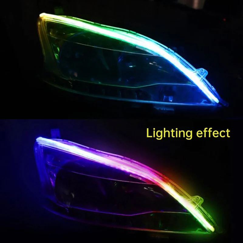 Phare LED Ultra Fin Irisé Télécommande 45cm